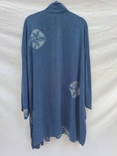 Load image into Gallery viewer, Botanically dyed Indigo ~ Short Harrison style kimono