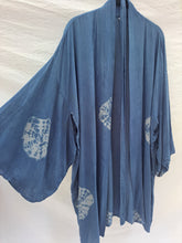 Load image into Gallery viewer, Botanically dyed Indigo ~ Short Harrison style kimono