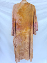 Load image into Gallery viewer, Botanically dyed Avocado ~ Long Zeppelin style kimono