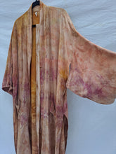 Load image into Gallery viewer, Botanically dyed Avocado ~ Long Zeppelin style kimono