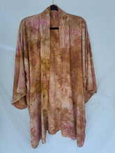 Load image into Gallery viewer, "Sugar Maple" Botanically dyed with avocado ~ Short Harrison style kimono