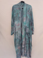 Load image into Gallery viewer, "Coral Reef" Long Zeppelin style kimono (plus size)