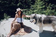 Load image into Gallery viewer, Wild Horses Maxi skirt - Santa Fe (brown)