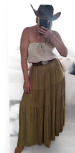 Load image into Gallery viewer, Wild Horses Maxi skirt - Baja (moss green)