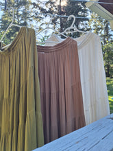Load image into Gallery viewer, Wild Horses Maxi skirt - Baja (moss green)