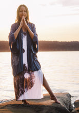 Load image into Gallery viewer, Yin Yang (black) Althea Slip Dress "made to order"