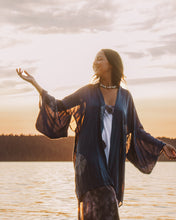 Load image into Gallery viewer, Yin Yang (black) Althea Slip Dress "made to order"