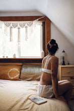 Load image into Gallery viewer, "Dream Weaver" silk charmeuse standard size sleeping pillowcase (pre-order)