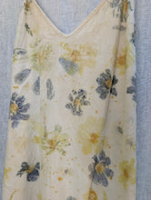 Load image into Gallery viewer, Meadow Raw Silk Mini Dress • Botanical Flower Eco Print (medium)