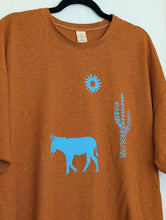 Load image into Gallery viewer, El Burro • "Turquoise Trail" hemp/organic cotton artisan t-shirt