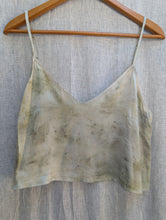 Load image into Gallery viewer, Sol Silk Charmeuse Tank • Botanical Japanese Maple Eco Print (XL)