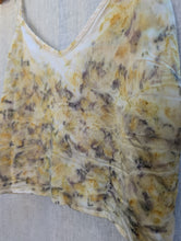 Load image into Gallery viewer, Sol Silk Charmeuse Tank • Botanical Flower Eco Print (small)