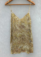 Load image into Gallery viewer, Rose Garden • flower dyed short silk habotai slip (size L)