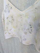 Load image into Gallery viewer, Sol Silk Charmeuse Tank • Botanical Flower Eco Print (medium)