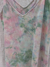Load image into Gallery viewer, Ocean Bloom • Meadow raw silk short slip dress (size L)