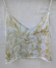 Load image into Gallery viewer, Mary Jane Silk Charmeuse Tank • Botanical Leaf Eco Print (small)