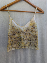 Load image into Gallery viewer, Sol Silk Charmeuse Tank • Botanical Flower Eco Print (small)