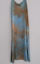 Load image into Gallery viewer, Turquoise Stone Hunter° luna silk charmeuse slip dress (size M)
