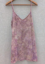Load image into Gallery viewer, Clay Rose • Meadow raw silk short slip dress (size L)
