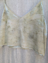 Load image into Gallery viewer, Sol Silk Charmeuse Tank • Botanical Japanese Maple Eco Print (XXL)