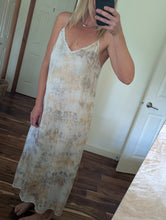 Load image into Gallery viewer, Mist ° luna silk charmeuse slip dress (size M)