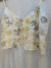 Load image into Gallery viewer, Sol Silk Charmeuse Tank • Botanical Flower Eco Print (medium)