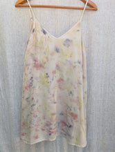 Load image into Gallery viewer, Garden Bouquet • botanical flower eco printed short silk habotai slip (size S)