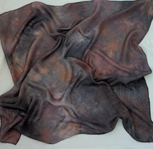 Load image into Gallery viewer, Midnight Bloom ° oversized silk bandana