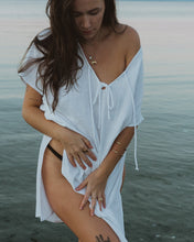 Load image into Gallery viewer, Indigo botanically dyed Harlow Kaftan