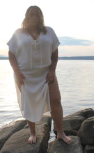 Load image into Gallery viewer, Indigo botanically dyed Harlow Kaftan