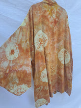Load image into Gallery viewer, Botanically dyed Rosemary ~ Short Harrison style kimono (plus size)
