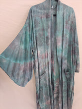 Load image into Gallery viewer, &quot;Coral Reef&quot; Long Zeppelin style kimono (plus size)
