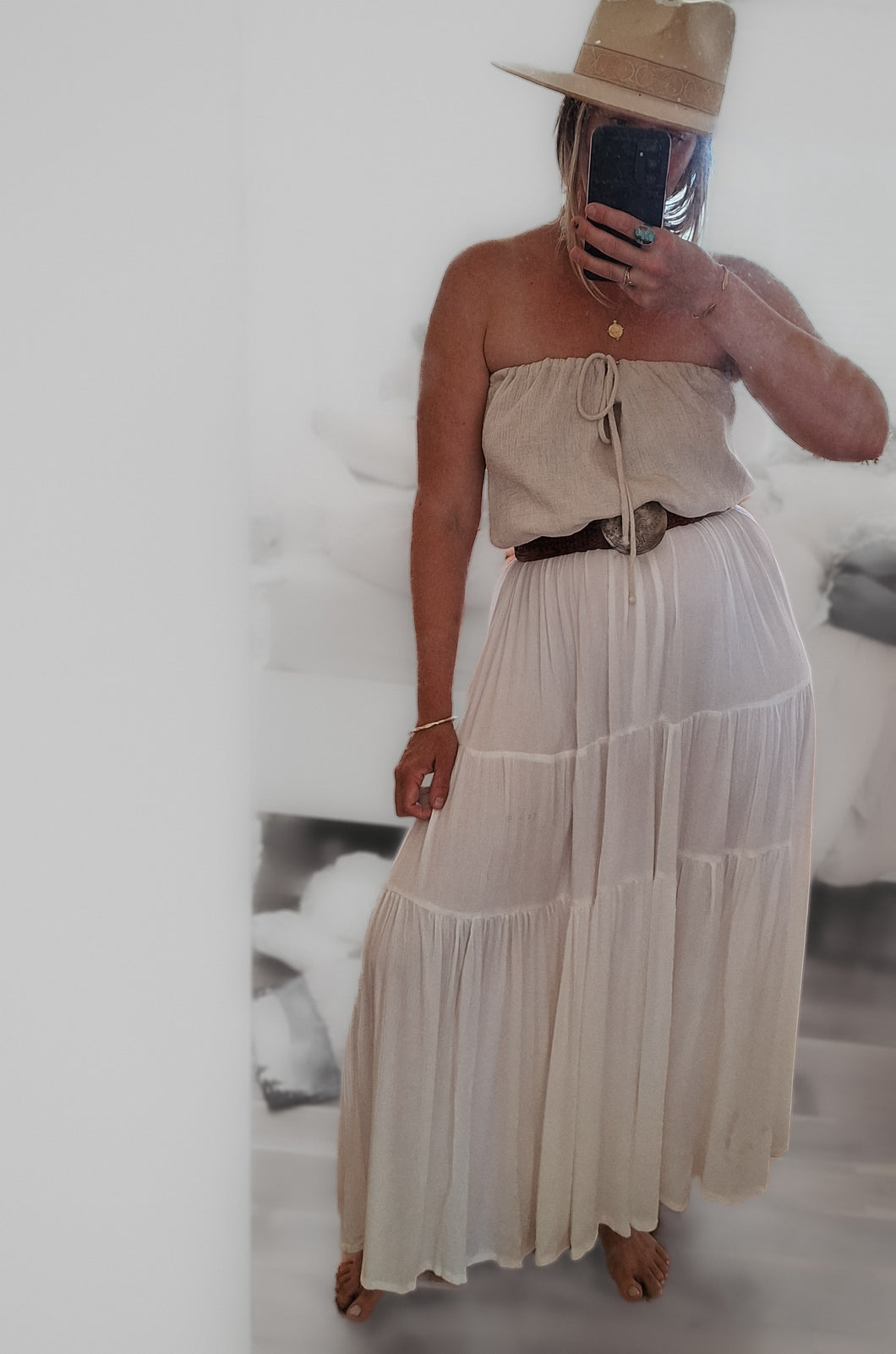 Wild Horses Maxi skirt - Ojai (off white)