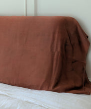 Load image into Gallery viewer, &quot;Emberstone&quot; 100% silk charmeuse sleeping pillowcase, king size

