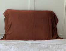 Load image into Gallery viewer, &quot;Emberstone&quot; 100% silk charmeuse sleeping pillowcase, king size
