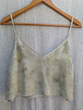 Load image into Gallery viewer, Sol Silk Charmeuse Tank • Botanical Japanese Maple Eco Print (XXL)
