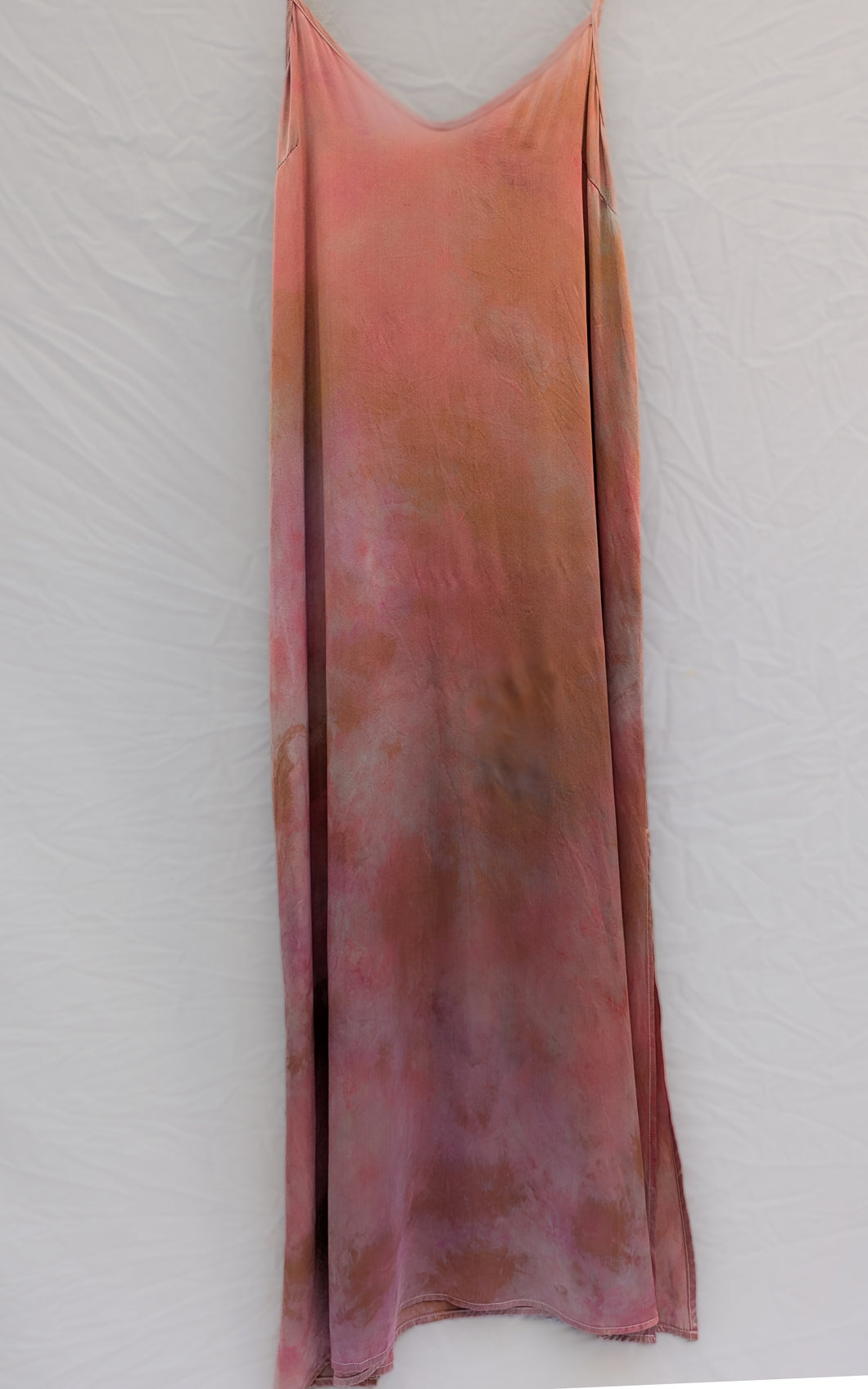 Sunbaked Bloom° luna silk charmeuse slip dress (size S)