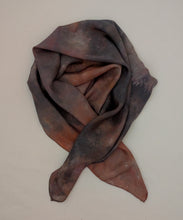 Load image into Gallery viewer, Smoke Rose ° oversized silk bandana
