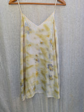 Load image into Gallery viewer, Garden Bouquet • botanical flower eco print short silk habotai slip (size M)
