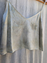 Load image into Gallery viewer, Sol Silk Charmeuse Tank • Botanical Japanese Maple Eco Print (small)
