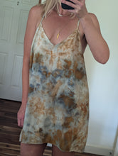 Load image into Gallery viewer, Cove • Meadow raw silk short slip dress (size XXL)

