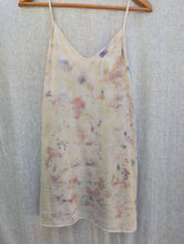 Load image into Gallery viewer, Garden Bouquet • botanical flower eco printed short silk habotai slip (size M)
