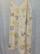 Load image into Gallery viewer, Meadow Raw Silk Mini Dress • Botanical Flower Eco Print (small)
