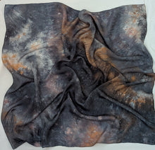 Load image into Gallery viewer, Shadow Bloom ° oversized silk bandana
