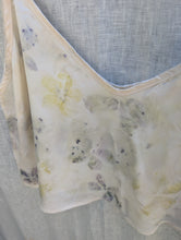 Load image into Gallery viewer, Sol Silk Charmeuse Tank • Botanical Flower Eco Print (medium)
