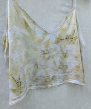 Load image into Gallery viewer, Mary Jane Silk Charmeuse Tank • Botanical Leaf Eco Print (small)
