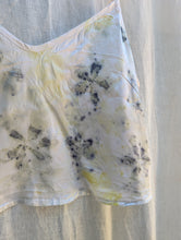Load image into Gallery viewer, Sol Silk Charmeuse Tank • Botanical  Flower Eco Print (small)
