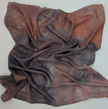 Load image into Gallery viewer, Smoke Rose ° oversized silk bandana
