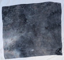 Load image into Gallery viewer, Obsidian Bloom ° oversized silk bandana
