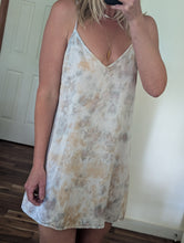 Load image into Gallery viewer, Mist • Ayla short silk habotai slip (size m)
